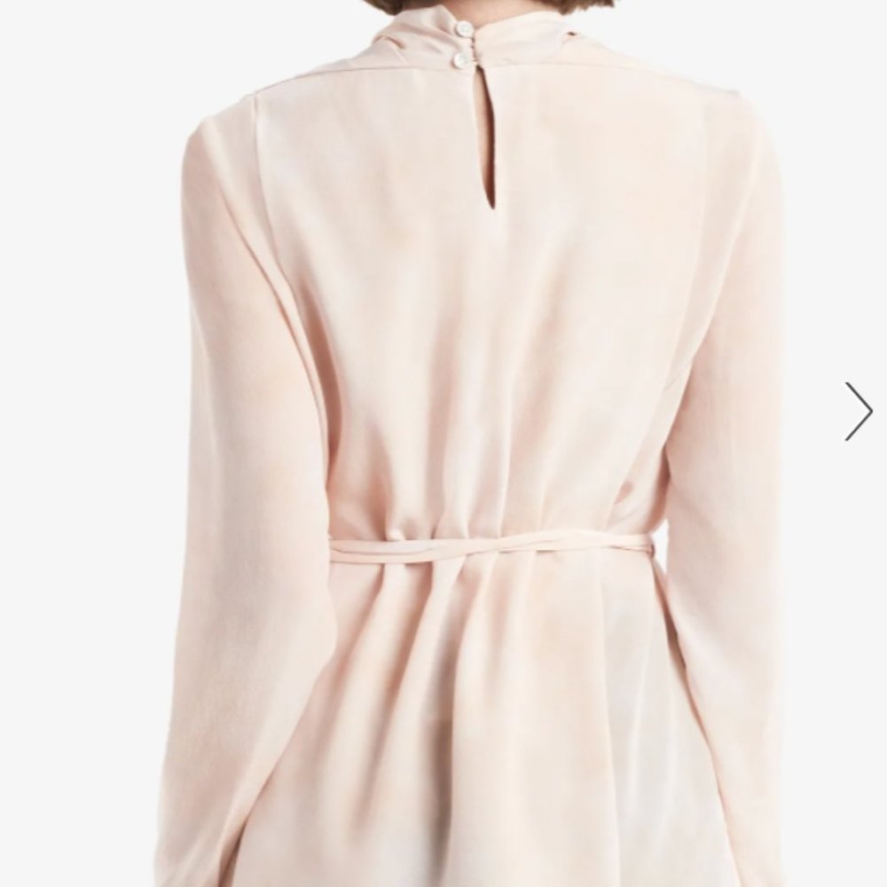 RARE Mm LaFleur Limited Edition - Silk Brushstroke Blush top -was NWT now 1*wear - Picture 3 of 11